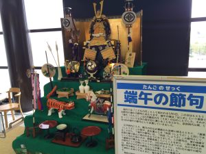 展示された雛飾り