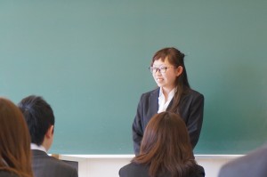 学生生活最初のスピーチとなりました