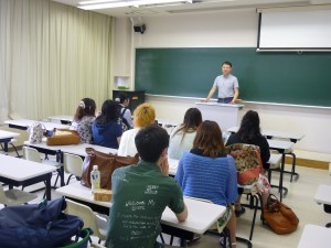 山添学科長からの激励