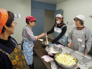 すいとんの水加減はこんな感じ